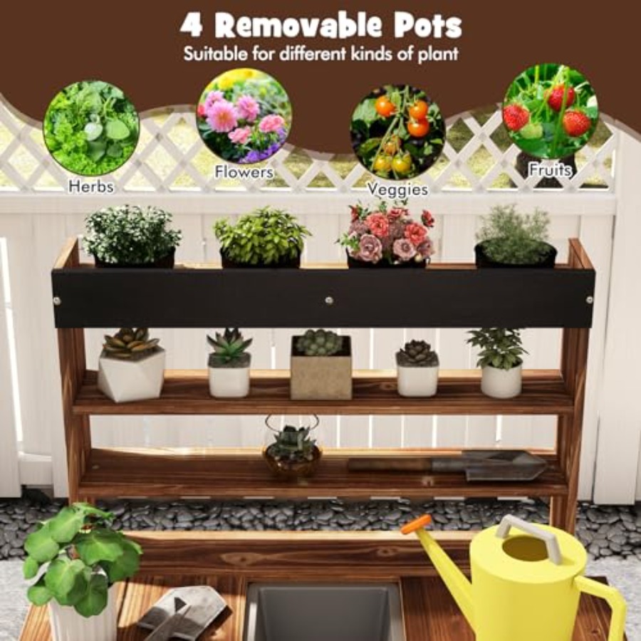 Outdoor kids potting bench for – обзор и цена Kids Outdoor Sink