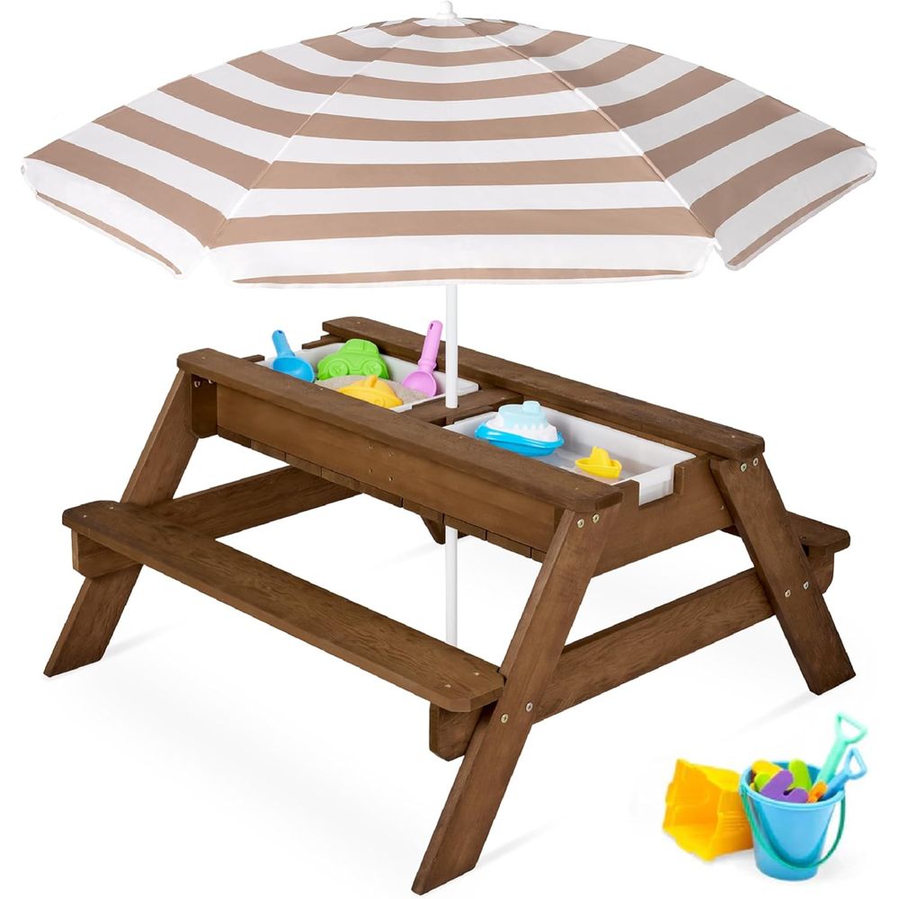 Kids Picnic Table with Umbrell – обзор и цена Kids Outdoor Umbrella For Table