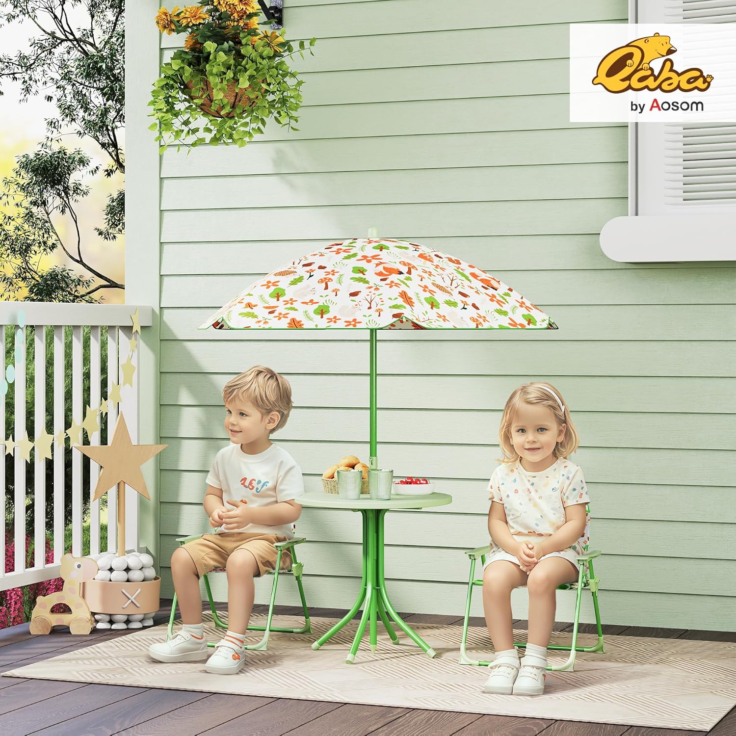 Kids Picnic Table Chair Set Fo – обзор и цена Kids Outdoor Umbrella For Table