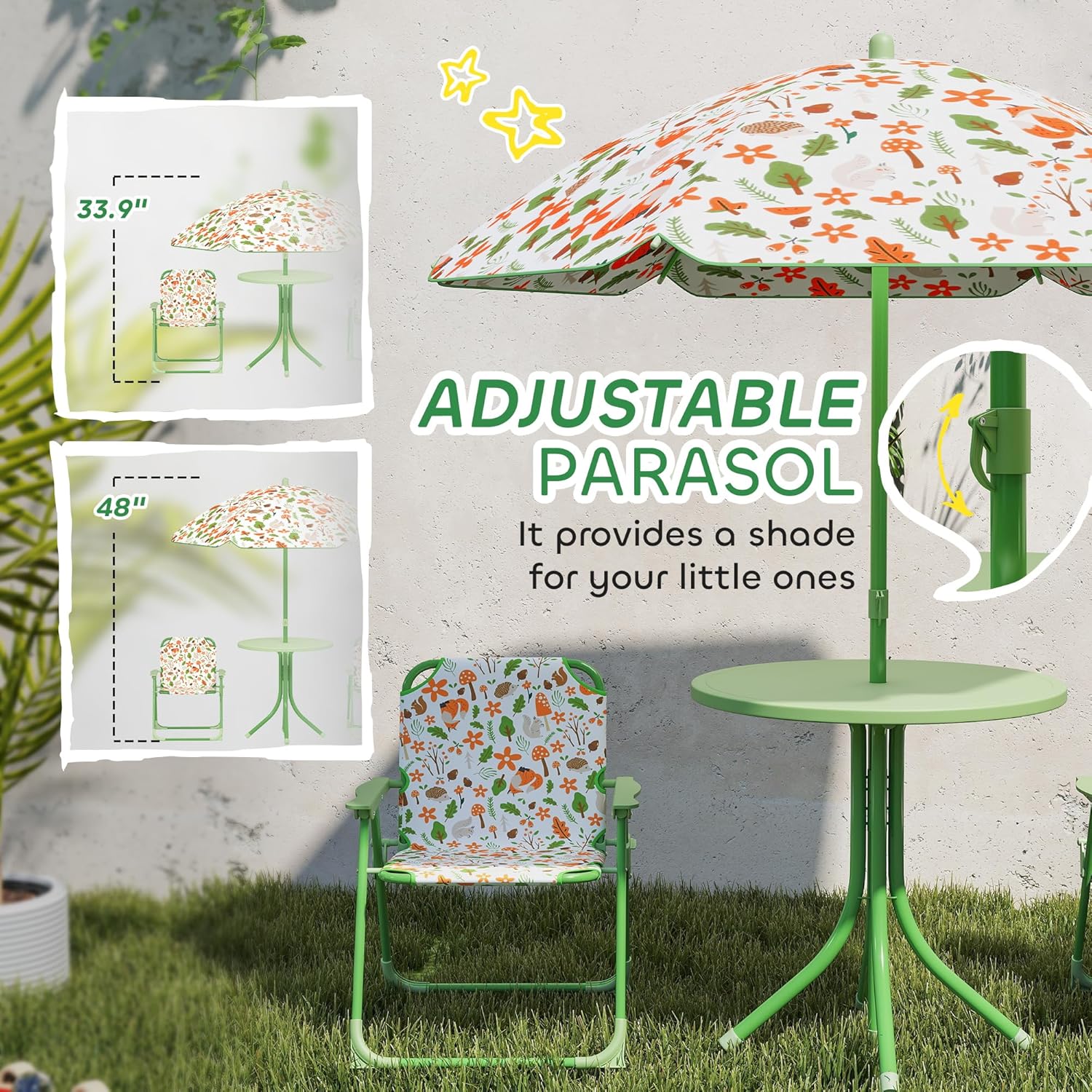 Kids Picnic Table Chair Set Fo – обзор и цена Kids Outdoor Umbrella For Table