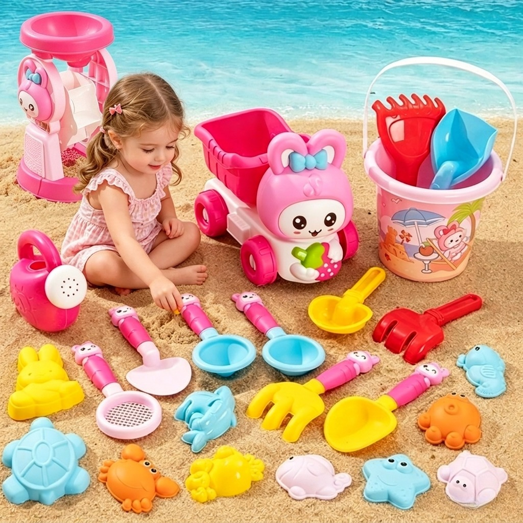 Cartoon Beach Sand Toys Set fo – обзор и цена Kids Outdoor Water Toys