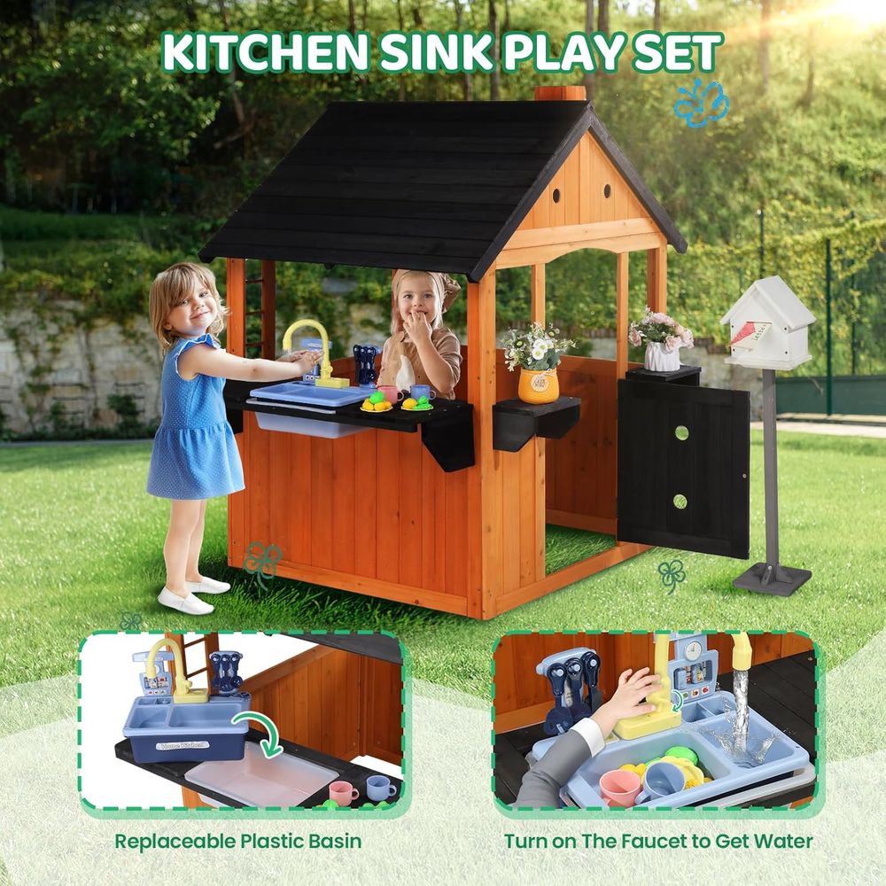 MOR Kids Outdoor Playhouse wit – обзор и цена Kids Outdoor Sink
