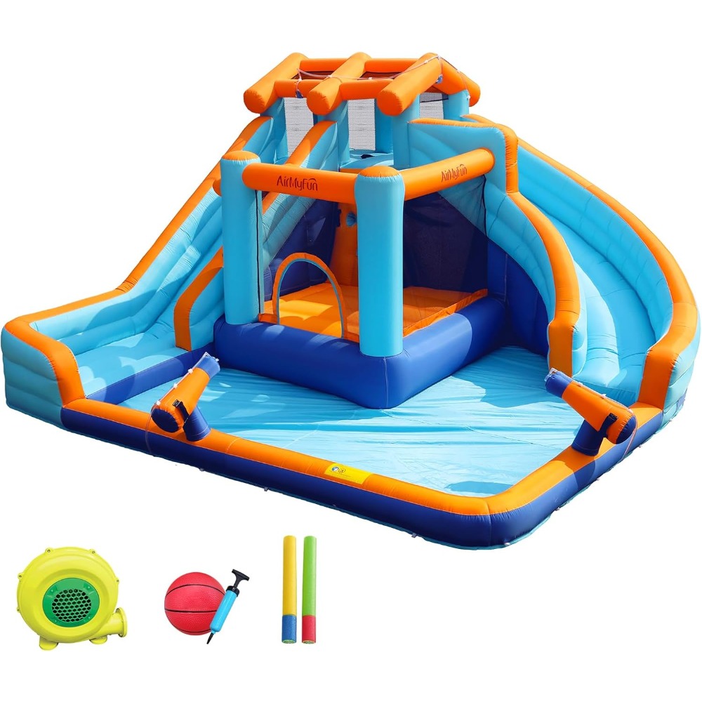 Large Water Slide Bounce House – обзор и цена Kids Outdoor Water Play
