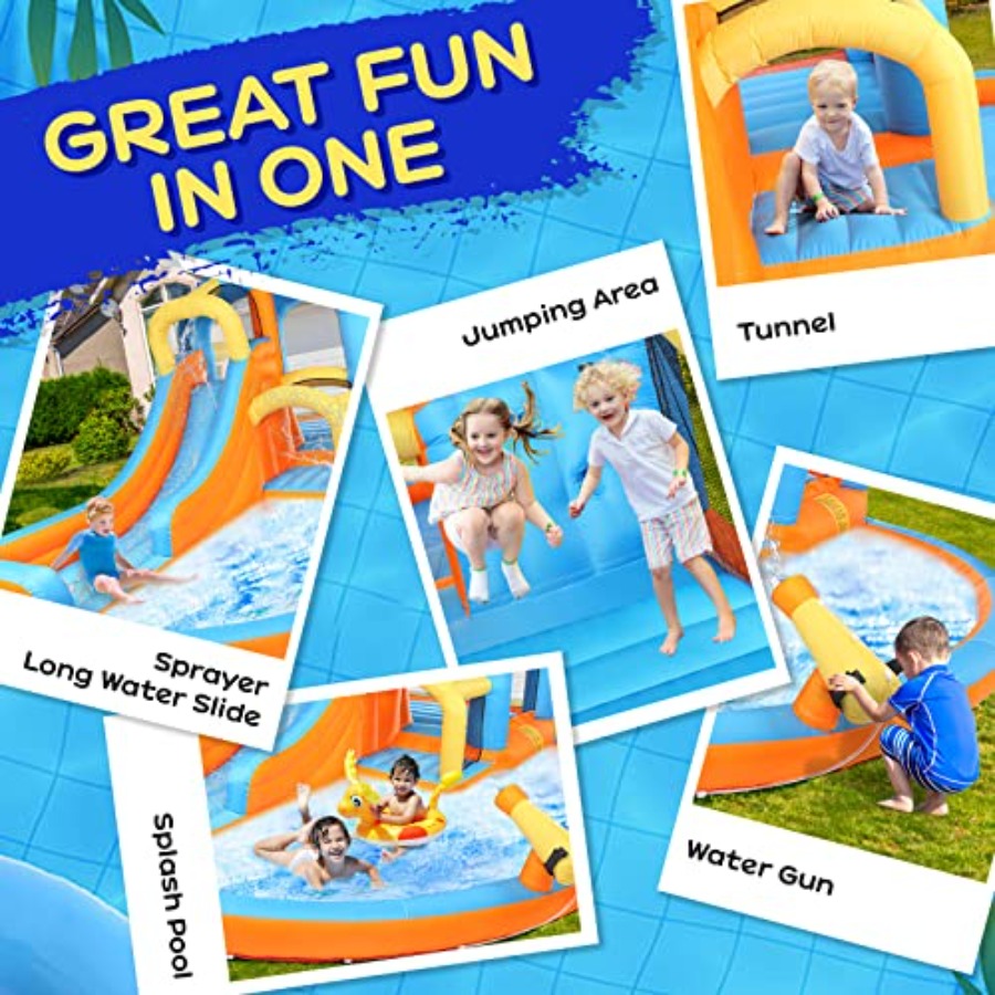 Outdoor backyard 5-in-1 inflat – обзор и цена Kids Outdoor Water Park