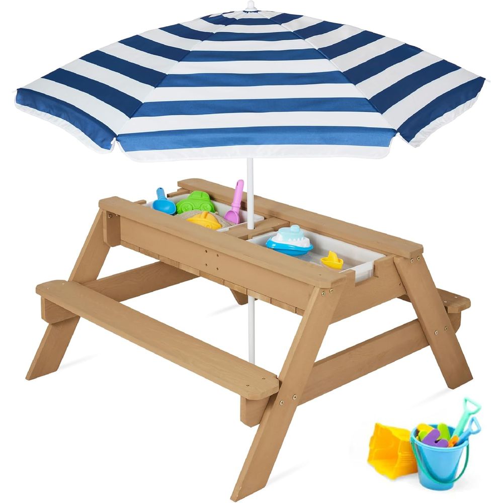 Kids Picnic Table with Umbrell – обзор и цена Kids Outdoor Umbrella For Table
